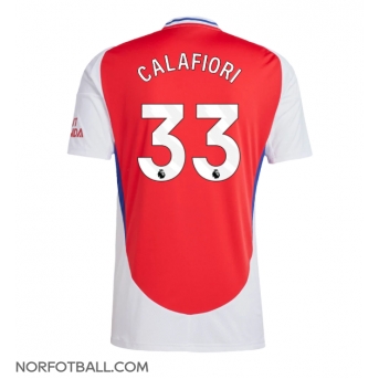 Billige Fotballdrakt Arsenal Riccardo Calafiori #33 Replika Hjemmedrakt 2024-25 Kortermet